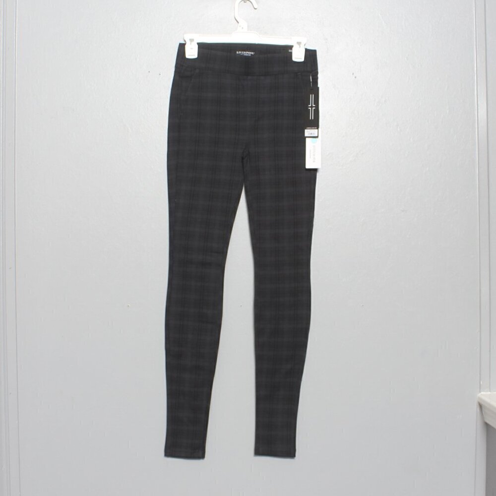 Liverpool NWT night sky blue plaid skinny career pants stitch fix